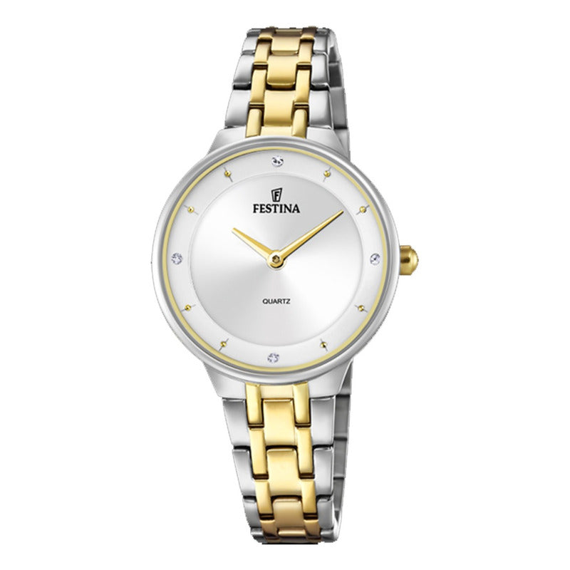 Relojes Pulsera Mujer Metal F20625/1 Original Dorado/plateado Dorado Plateado