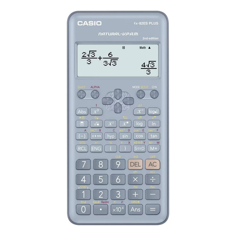 Calculadora Cientifica Casio Fx-82es Plus Color Azul Claro