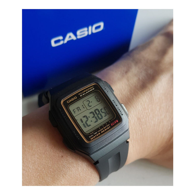 Reloj Casio F-201wa-1adf Cuarzo Hombre Negro Natural