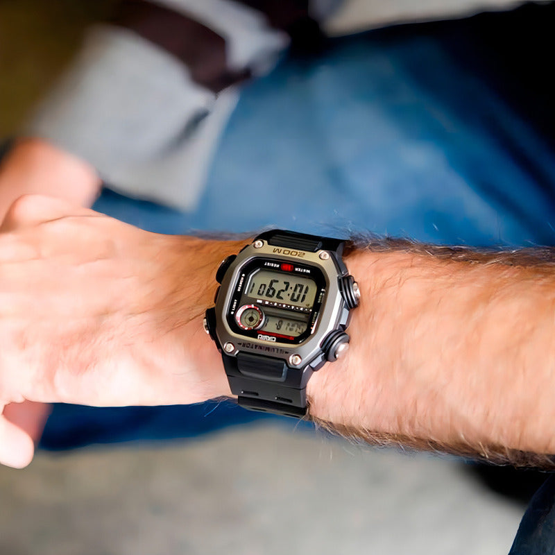 Reloj Casio Dw-291h-1av Cuarzo Hombre Color De La Correa Negro