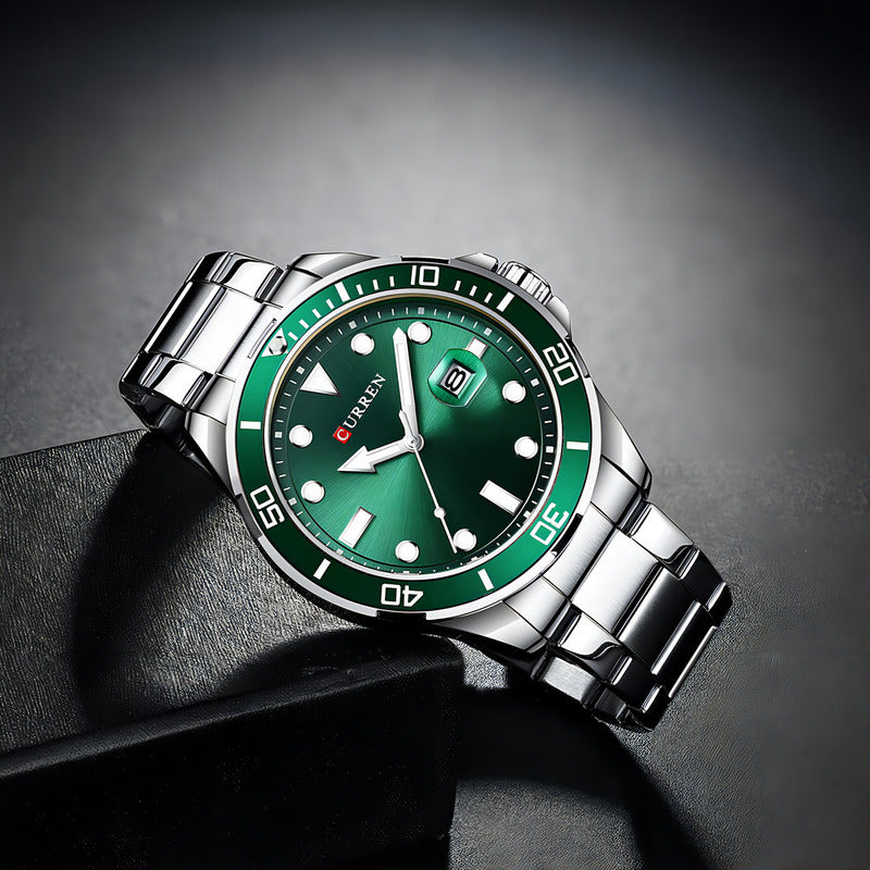 Reloj Curren Esportivo Para Hombre De Cuarzo Con Acero Inoxidable
