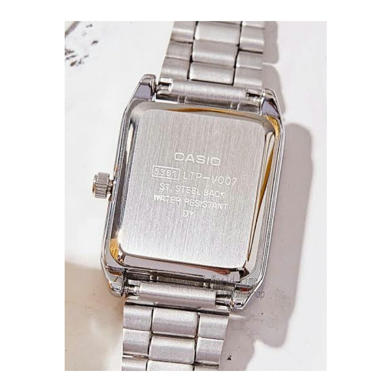 Reloj Casio Dama Ltp-v007d-7e, Acero Plateado