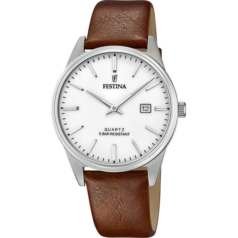 Reloj Festina F20512/2 Marrón Unisex Plateado