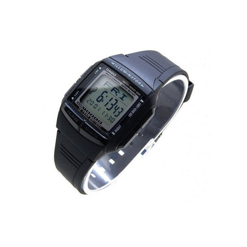 Reloj Casio Hombre Db 36 1av Correa De Resina Con Luz De Fondo Led Y Resistente Al Agua Color Negro