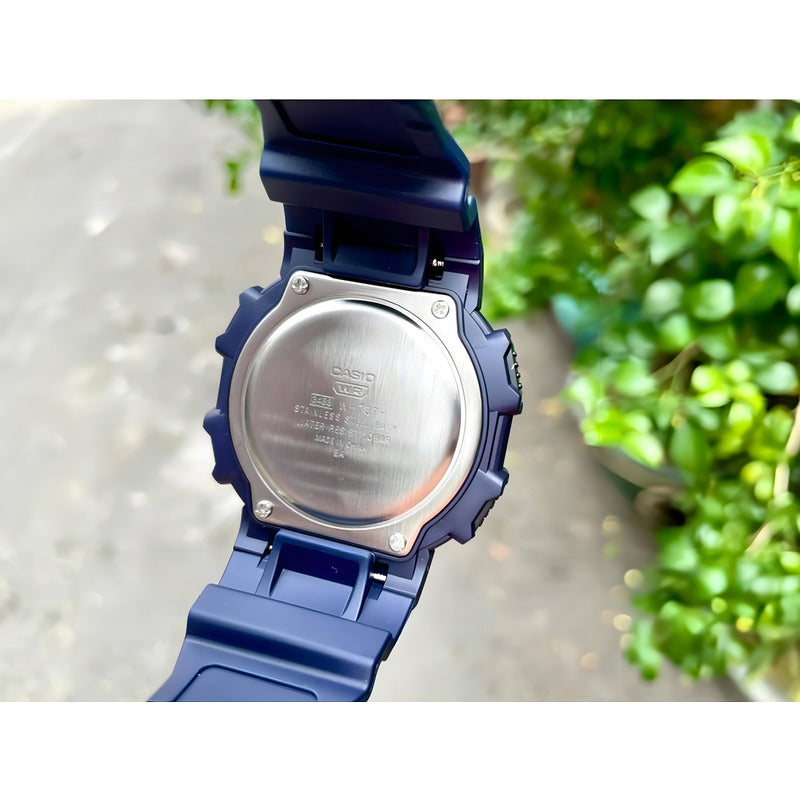 Reloj Casio Original W-737h Colores Surtidos Relojesymass Azul 2a