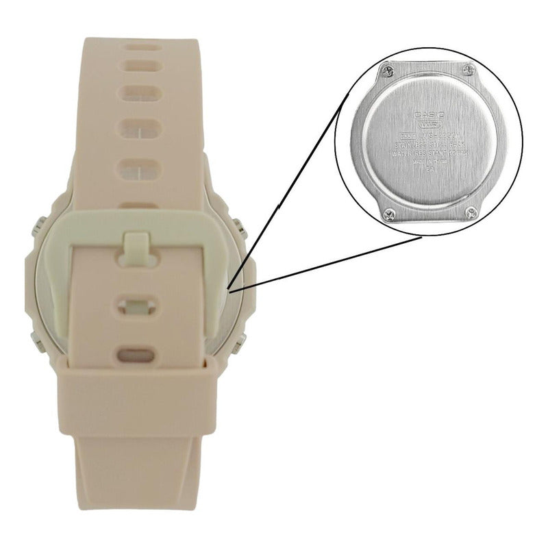 Reloj Digital Casio Lws-2200h-4avdf Para Mujer Nude