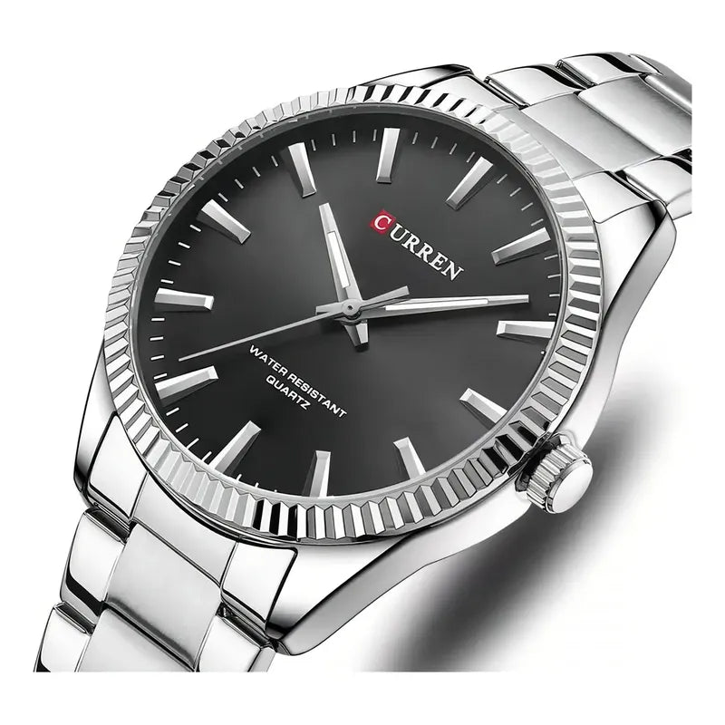 Reloj Para Hombre Curren 8425-1 Kre842501 Plateado Plateado