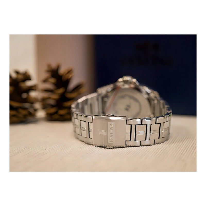 Reloj De Hombre Festina Multifunción F20445/3 Plateado