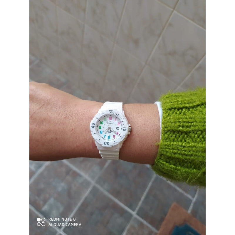 Reloj Casio Lrw200h-7bvcf Relojesymas Blanco
