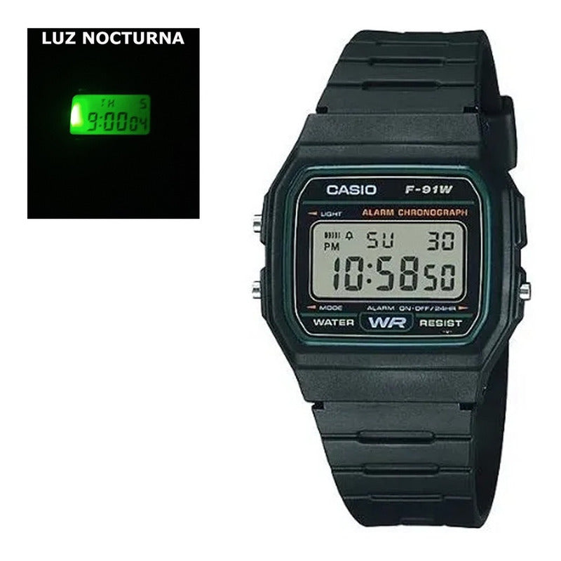 Reloj Casio Retro F-91w Colores Surtidos/relojesymas