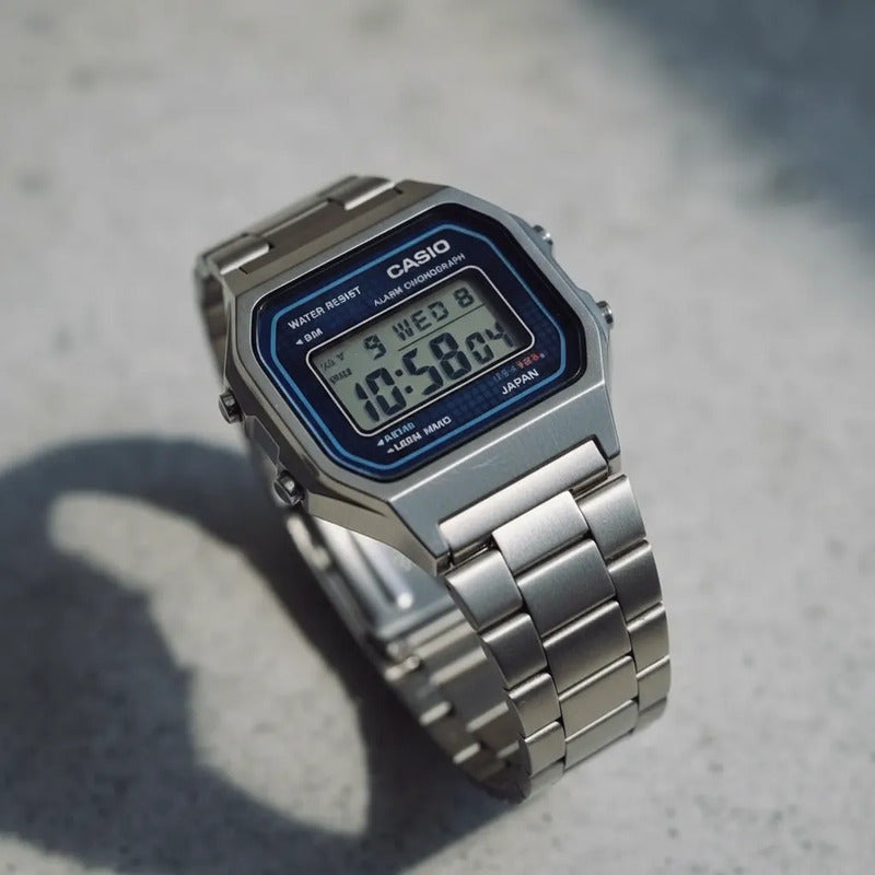 Reloj Casio Vintage A158wea-2 Original Plateado