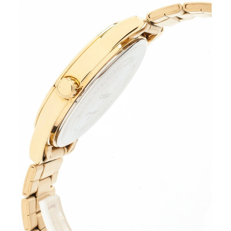 Reloj Pulsera Casio Mtp-v001g-9b Con Correa De Acero Inoxidable Color Dorado
