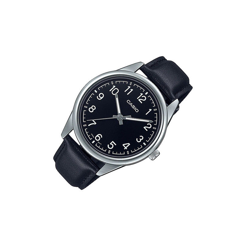 Reloj Para Hombre Casio Classic Mtp-v005l-1b4udf Negro Plateado