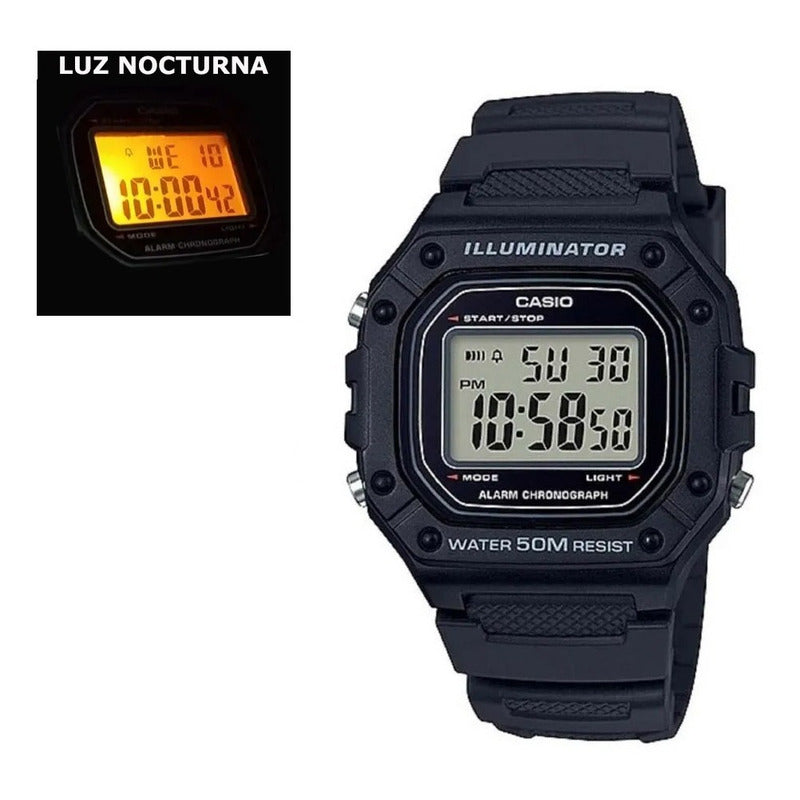 Reloj Casio Digital W-218h Colores Surtidos/relojesymas