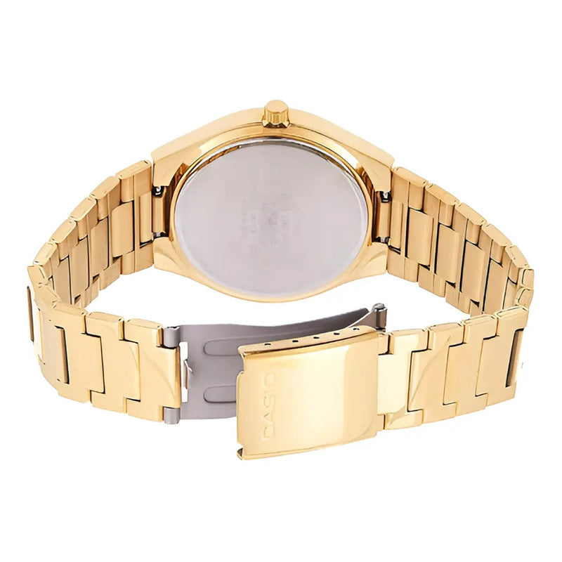 Reloj Hombre Casio Mtp-1170n-9ardf Color De La Correa Amarillo Color Del Bisel Dorado Oscuro Color Del Fondo Dorado Oscuro