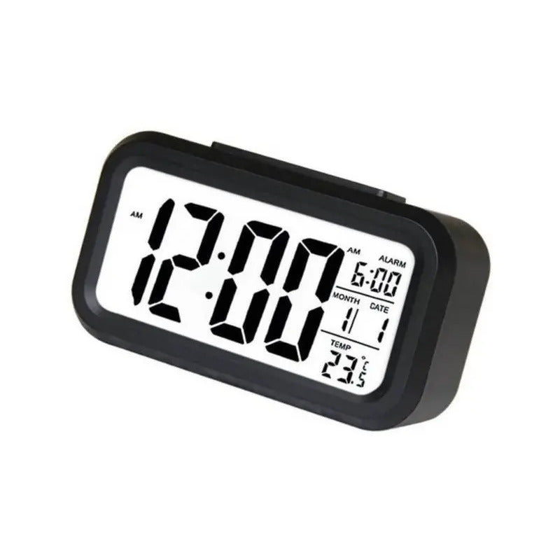 Reloj Despertador Pantalla Led Alarma Color Negro Negro