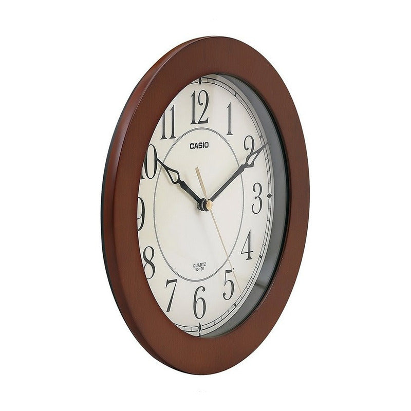 Reloj Pared Casio Iq-126-5d Silencioso 5d Arabicos Surtido