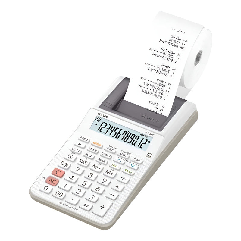Calculadora Casio Hr-8rc-we-dc  Relojesymas Blanco