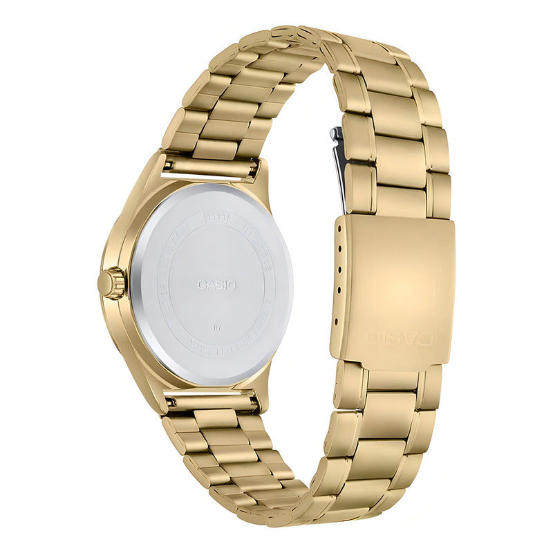 Reloj Casio Hombre Mtp-v006g-7budf Dorado Blanco