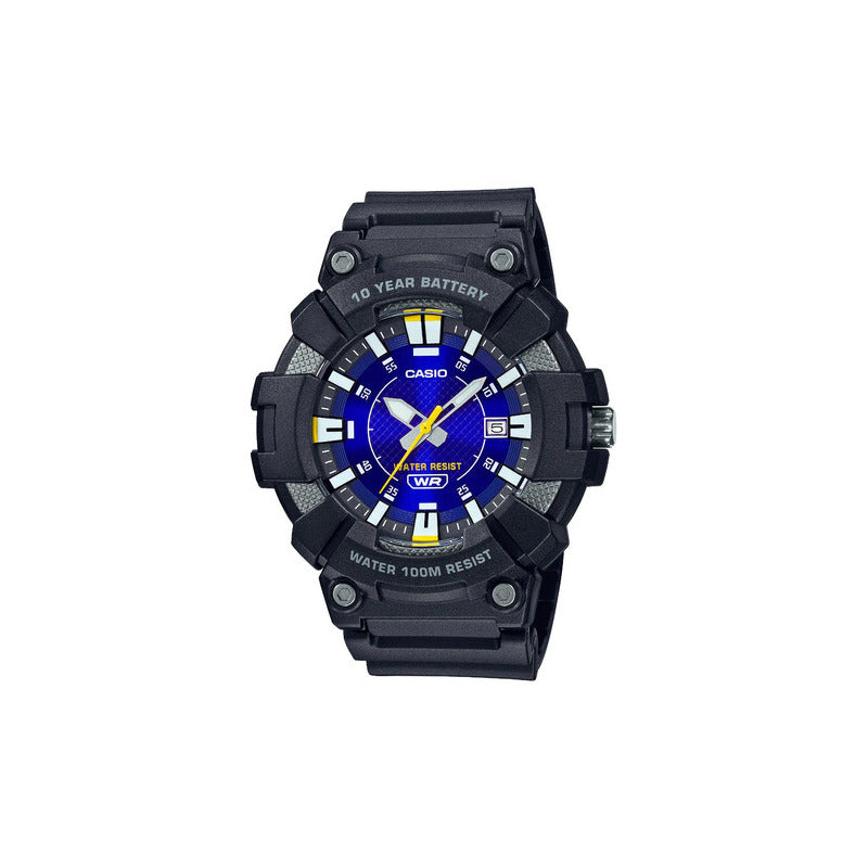 Reloj Casio Hombre Mw-610h-2a Sumergible Relojesymas Negro Negro Azul