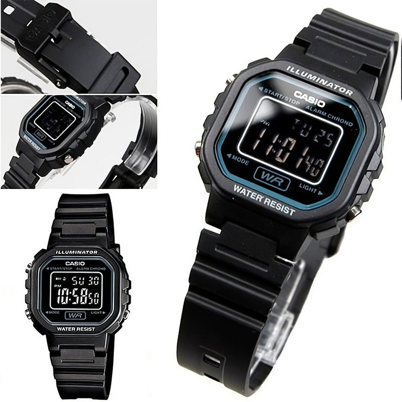 Reloj Casio Dama La-20wh Colores Surtidos/relojesymas Negro 1b