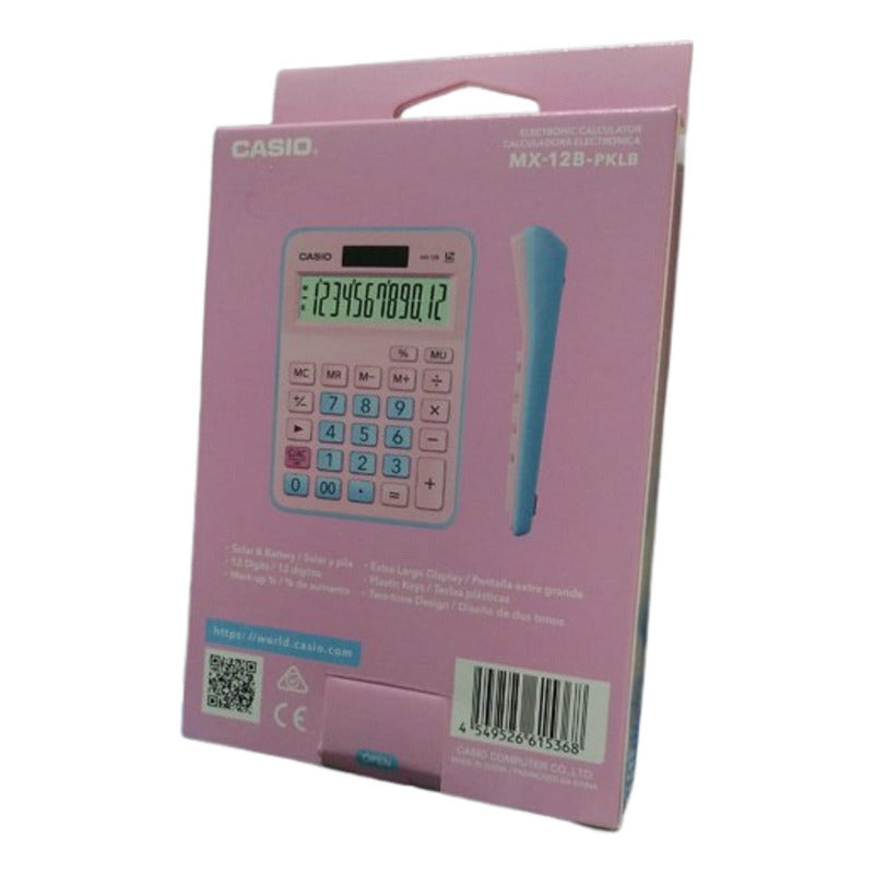 Calculadora Casiosobremesa Mx-12b-pklb Marrón Claro