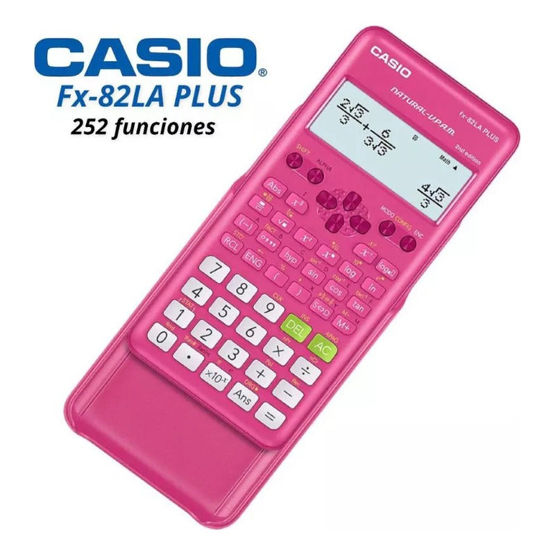 Calculadora Casio Cientifica Fx-82laplus2-pk Plus Color Rosa