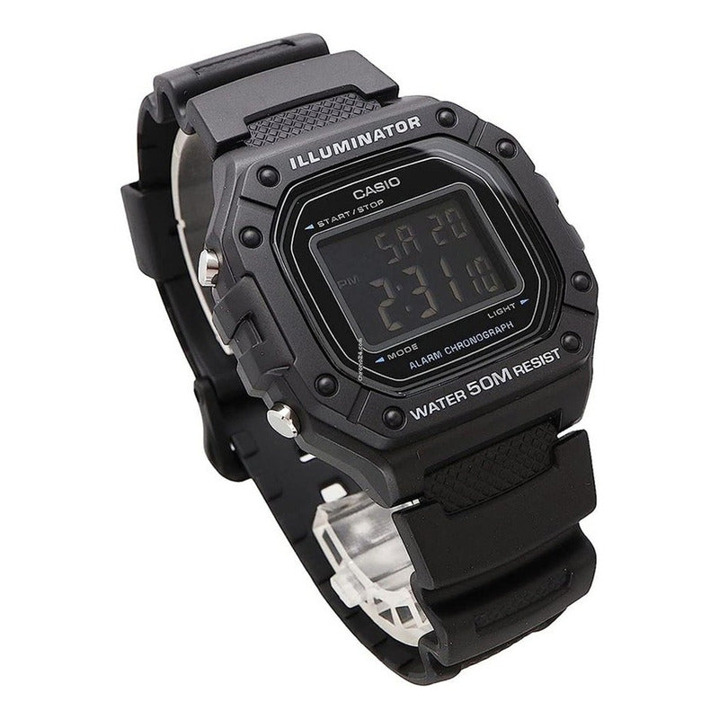 Reloj De Pulsera Casio Youth W-218h-1b Relojesymas Negro