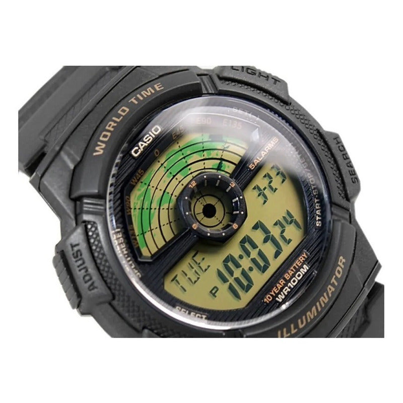 Reloj Casio Ae-1100w Colores Surtidos/relojesymas Negro Negro 1b