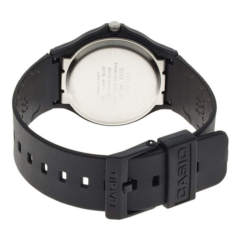 Reloj De Pulsera Casio Collection Mq-24-7e2 Relojesymas Negro Blanco