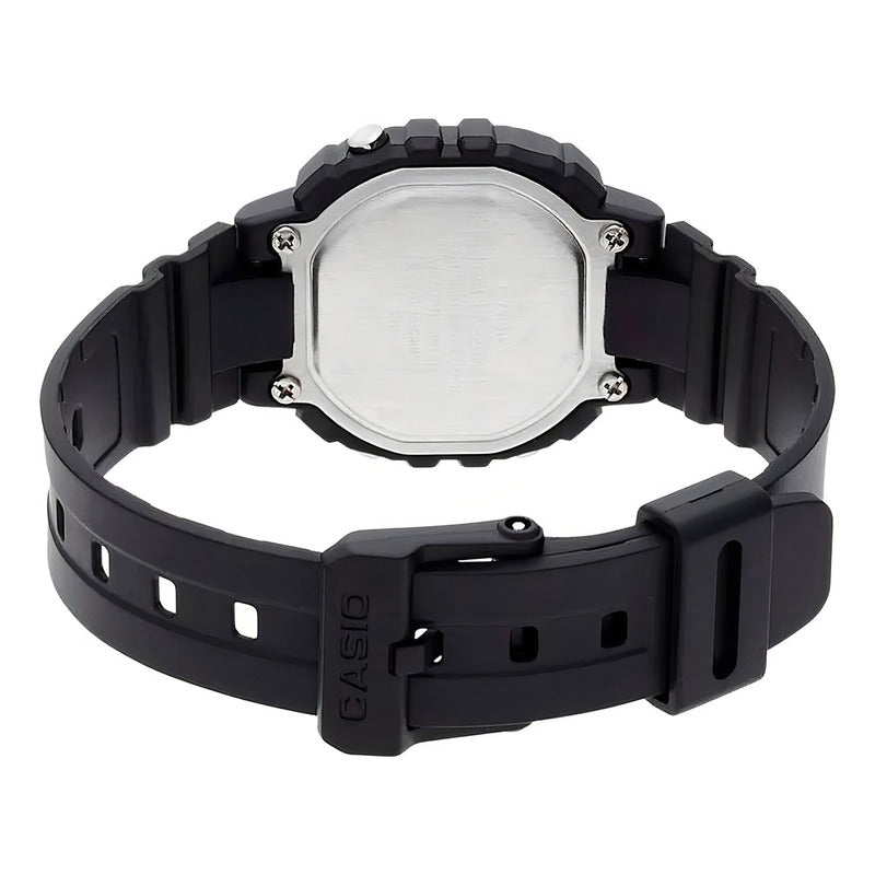 Reloj Mujer Casio La-20wh-9adf /relojeria Violeta Color De La Correa Negro