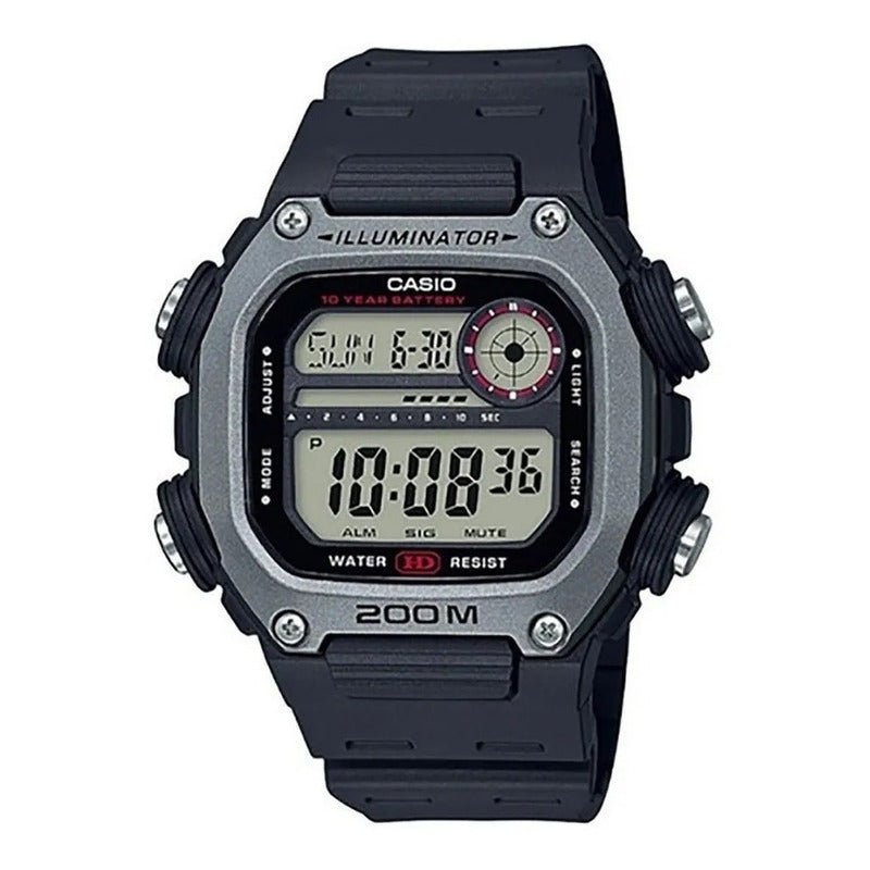 Reloj Casio Digital Dw-291h-1a Relojesymas Negro Gris