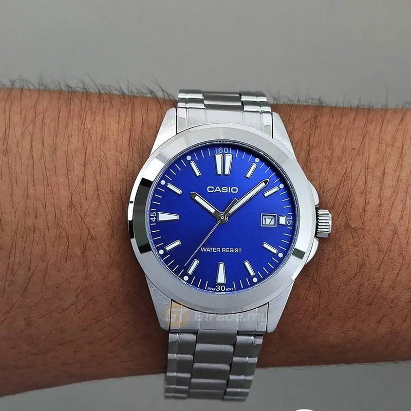 Reloj Casio Hombre Mtp-1215a-2a Relojesymas  Surtido Azul 2a