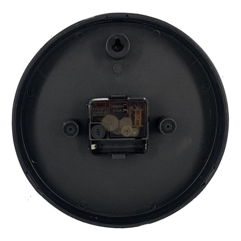 Reloj Pared Plastico Siklos Gb8082 20cm Silencioso  Negro Blanco