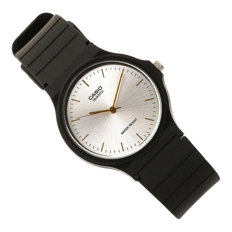 Reloj De Pulsera Casio Collection Mq-24-7e2 Relojesymas Negro Blanco