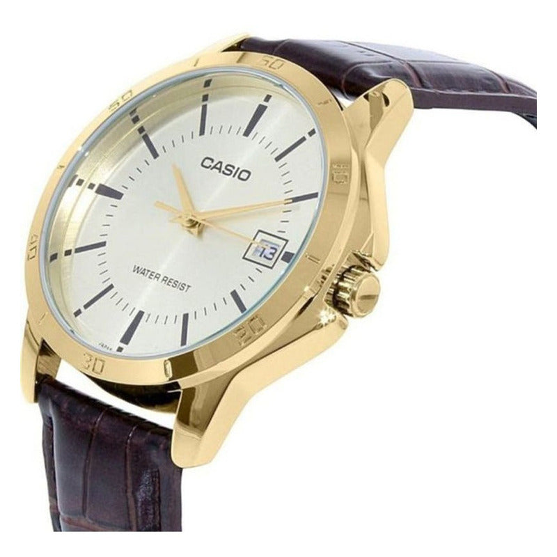 Reloj Casio Mujer Ltp-v004gl-7audf Café
