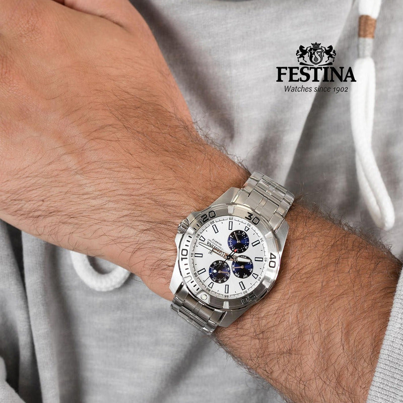 Reloj F20445/1 Festina Hombre Multifuncion Relojesymas Plateado