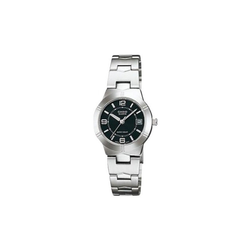 Reloj Casio Mujer Ltp-1241d-1a Relojesymas Plateado Negro