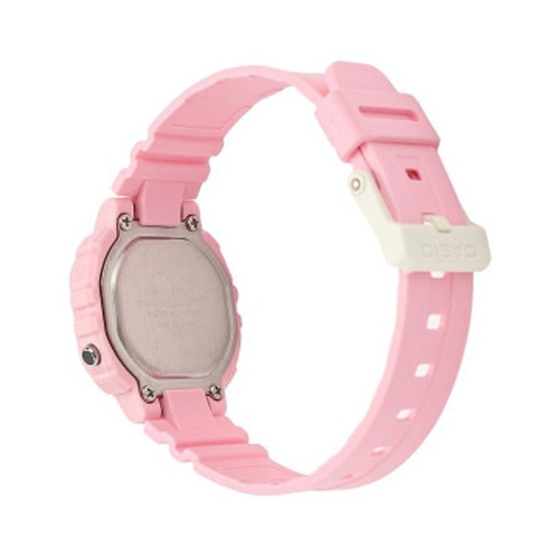 Reloj De Pulsera Casio Youth La-20wh-4a1 Relojesymas Rosa Gris