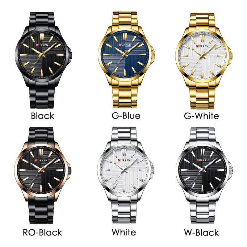 Curren 8322 Hombre Reloj Deportivo Hombre Reloj Hombre Imper Correa Negro/blanco Bisel Negro/blanco Fondo Negro/blanco