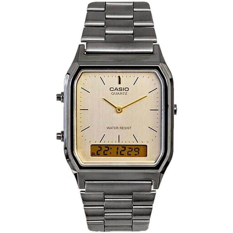 Reloj Casio Aq-230gg Colores Surtidos/relojesymas Plateado Blanco