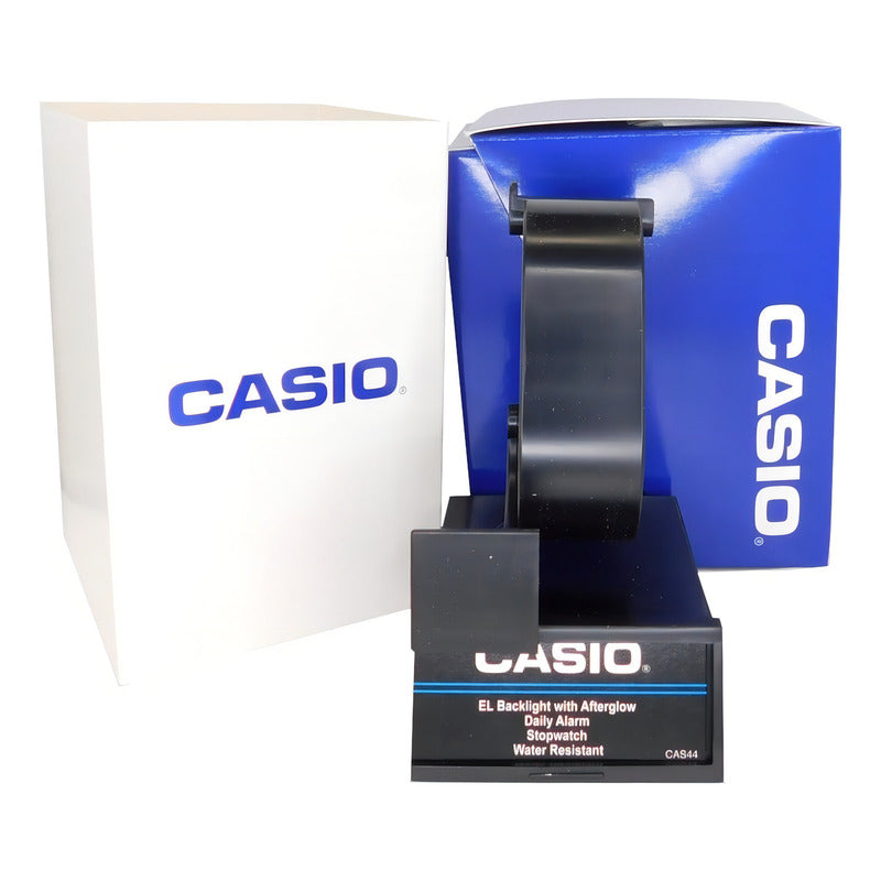 Reloj Pulsera Digital Casio W-218hd-1avcf Con Correa De Acero Inoxidable Color Plateado