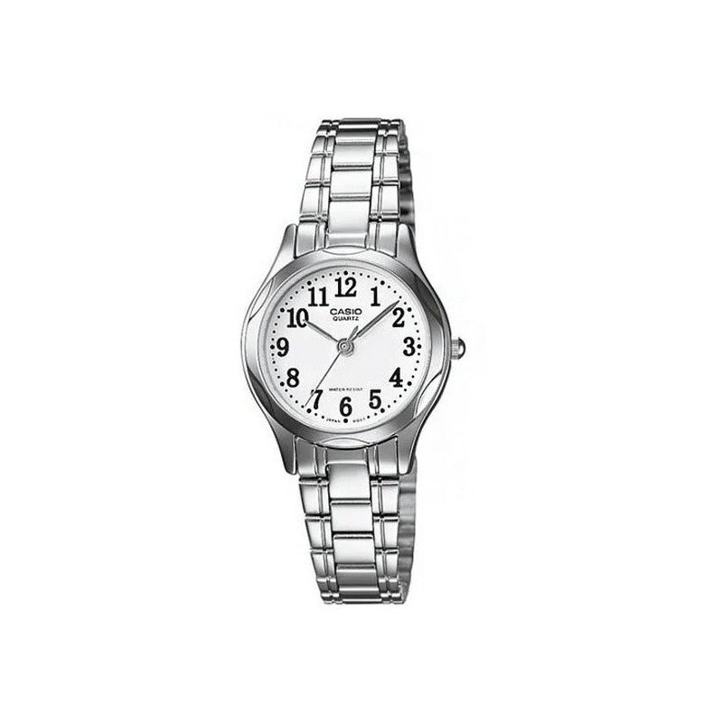 Reloj Casio Dama Ltp-1275d Original Plateado Blanco