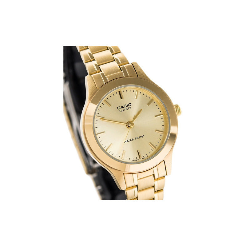 Reloj Casio Mujer Ltp-1128n-9ardf Dorado