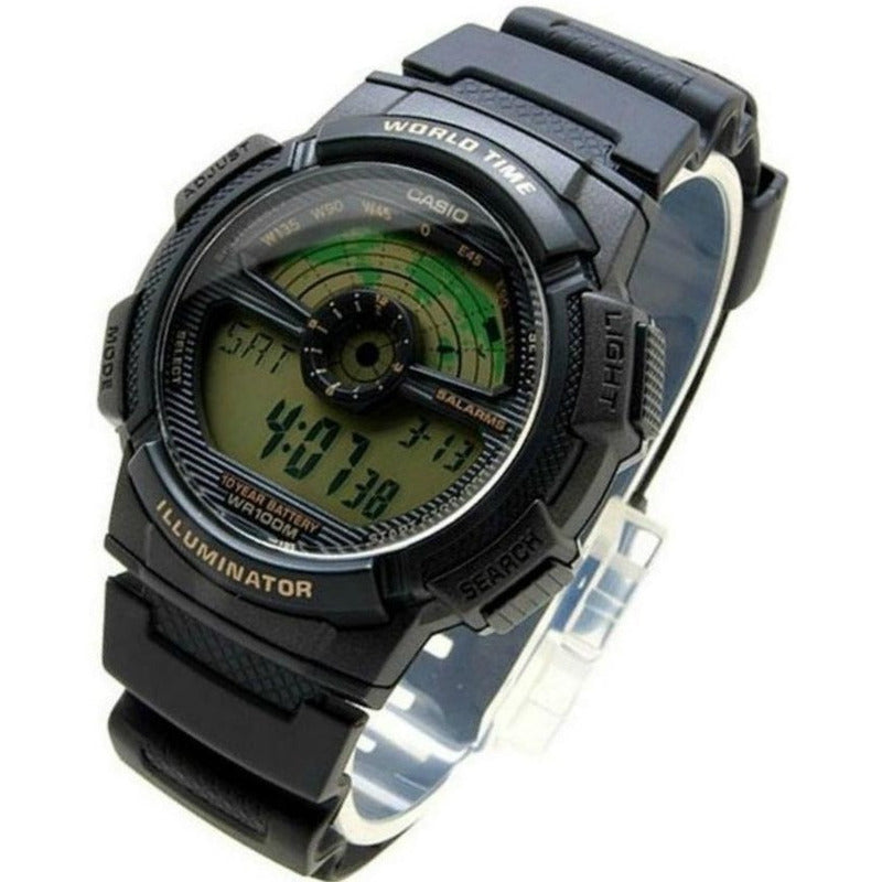 Reloj Casio Ae-1100w Colores Surtidos/relojesymas Negro Negro 1b