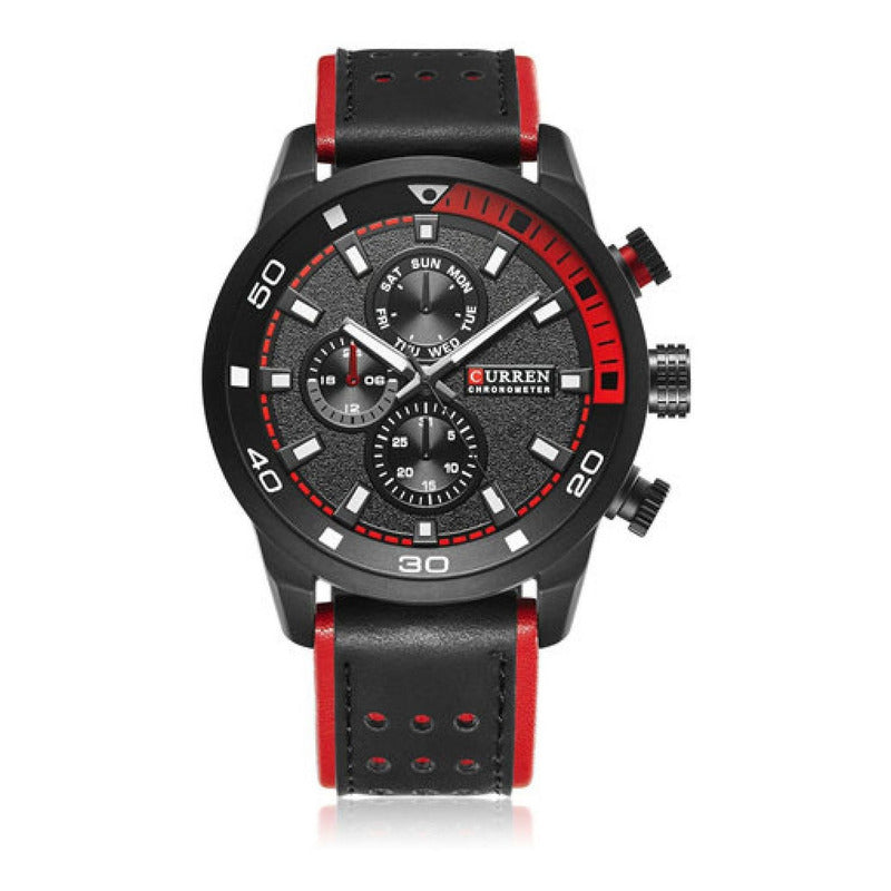 Reloj Curren 8250bk Negro Hombre Negro