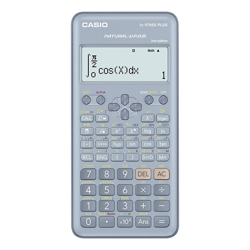 Calculadora Cientifica Casio Fx-570esplus-2bu  Relojesymas Celeste