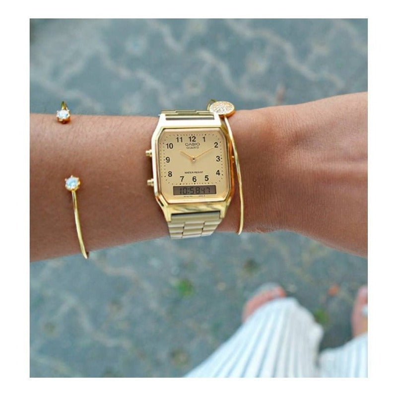 Reloj Casio Aq-230ga Colores Surtidos/relojesymas Dorado