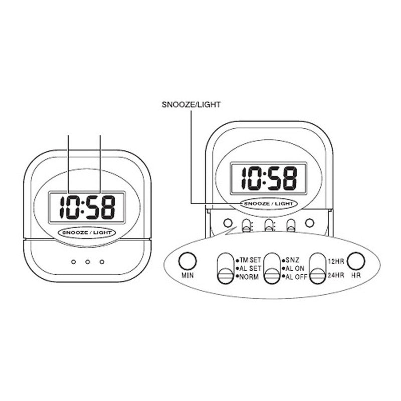 Reloj Despertador Casio Pq-30 Colores Surtidos/relojesymas