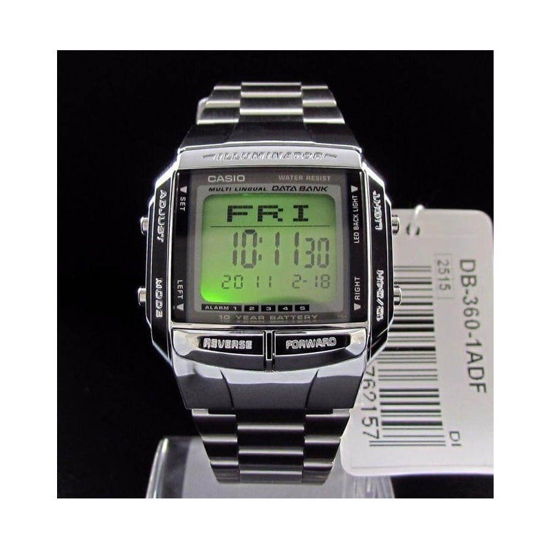Reloj Casio Plateado Db-360-1a Nuevo Original/relojesymas Plateado Gris Oscuro